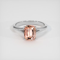 2.17 Ct. Sapphire Ring, 14K White Gold 1
