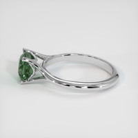 3.38 Ct. Bluish Green Sapphire Ring, 14K White Gold 4