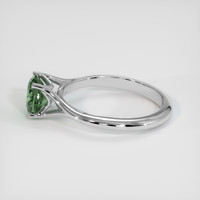 1.40 Ct. Green Sapphire Ring, 14K White Gold 4