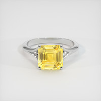 3.17 Ct. Sapphire Ring, 14K White Gold 1