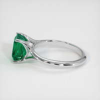 2.94 Ct. Emerald Ring, 18K White Gold 4