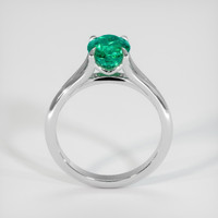 1.05 Ct. Emerald Ring, 18K White Gold 3