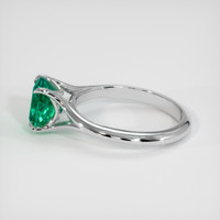 1.05 Ct. Emerald Ring, 18K White Gold 4