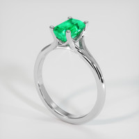 1.22 Ct. Emerald Ring, 18K White Gold 2