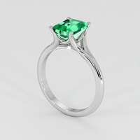 1.68 Ct. Emerald Ring, 18K White Gold 2