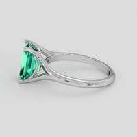 2.67 Ct. Emerald Ring, 18K White Gold 4