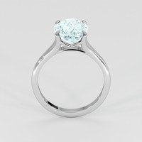2.32 Ct. Blue Aquamarine Ring, 18K White Gold 3