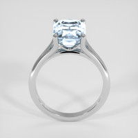2.57 Ct. Blue Aquamarine Ring, 18K White Gold 3