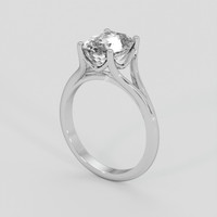 3.01 Ct. White Sapphire Ring, 18K White Gold 2