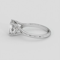 3.01 Ct. White Sapphire Ring, 18K White Gold 4