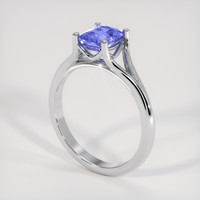 3.03 Ct. Violet Sapphire Ring, 18K White Gold 2