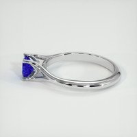 0.78 Ct. Blue Sapphire Ring, 18K White Gold 4