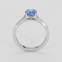 1.50 Ct. Blue Sapphire Ring, 18K White Gold 3