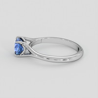 1.50 Ct. Blue Sapphire Ring, 18K White Gold 4