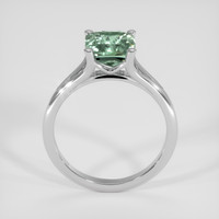 2.49 Ct. Bluish Green Sapphire Ring, 18K White Gold 3