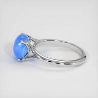 4.19 Ct. Blue Sapphire Ring, 18K White Gold 4