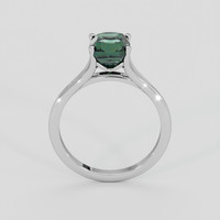 2.58 Ct. Green Sapphire Ring, 18K White Gold 3
