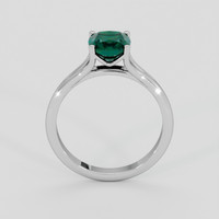 1.72 Ct. Bluish Green Sapphire Ring, 18K White Gold 3