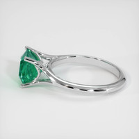 2.09 Ct. Emerald Ring, 18K White Gold 4