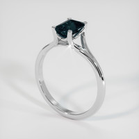 1.61 Ct. Color Change Sapphire Ring, 18K White Gold 2