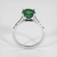 6.12 Ct. Bluish Green Sapphire Ring, 18K White Gold 3