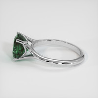 6.12 Ct. Bluish Green Sapphire Ring, 18K White Gold 4