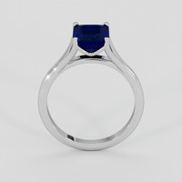 2.71 Ct. Blue Sapphire Ring, 18K White Gold 3