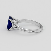 2.71 Ct. Blue Sapphire Ring, 18K White Gold 4