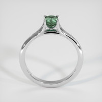 0.83 Ct. Green Sapphire Ring, 18K White Gold 3