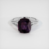 4.30 Ct. Sapphire Ring, 18K White Gold 1