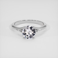 2.91 Ct. White Sapphire Ring, 18K White Gold 1