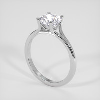 2.91 Ct. White Sapphire Ring, 18K White Gold 2