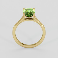 2.71 Ct. Green (Lime Green) Peridot Ring, 10K Yellow Gold 3