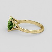 2.71 Ct. Green (Lime Green) Peridot Ring, 10K Yellow Gold 4