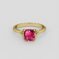 1.86 Ct. Pinkish Red Ruby Ring, 10K Yellow Gold 1