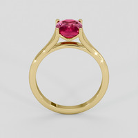 1.86 Ct. Pinkish Red Ruby Ring, 10K Yellow Gold 3