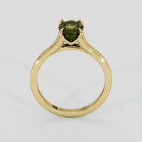 2.06 Ct. Green Sapphire Ring, 10K Yellow Gold 3