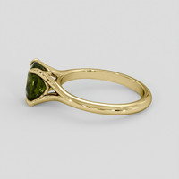 2.06 Ct. Green Sapphire Ring, 10K Yellow Gold 4