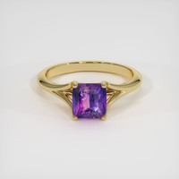 1.56 Ct. Bluish Purple Sapphire Ring, 10K Yellow Gold 1