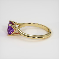 1.56 Ct. Bluish Purple Sapphire Ring, 10K Yellow Gold 4
