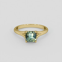1.55 Ct. Bi Color Sapphire Ring, 10K Yellow Gold 1