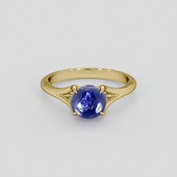 1.90 Ct. Blue Sapphire Ring, 10K Yellow Gold 1
