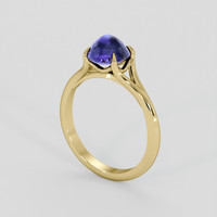 1.90 Ct. Blue Sapphire Ring, 10K Yellow Gold 2