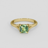 1.50 Ct. Yellowish Green Sapphire Ring, 10K Yellow Gold 1