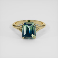 5.52 Ct. Bi Color Sapphire Ring, 10K Yellow Gold 1