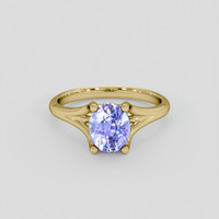 2.01 Ct. Violet Sapphire Ring, 10K Yellow Gold 1
