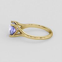 2.01 Ct. Violet Sapphire Ring, 10K Yellow Gold 4