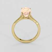 3.67 Ct. Padparadscha Sapphire Ring, 10K Yellow Gold 3