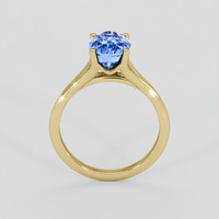 2.68 Ct. Blue Sapphire Ring, 14K Yellow Gold 3