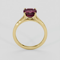 2.54 Ct. Red Garnet Ring, 14K Yellow Gold 3